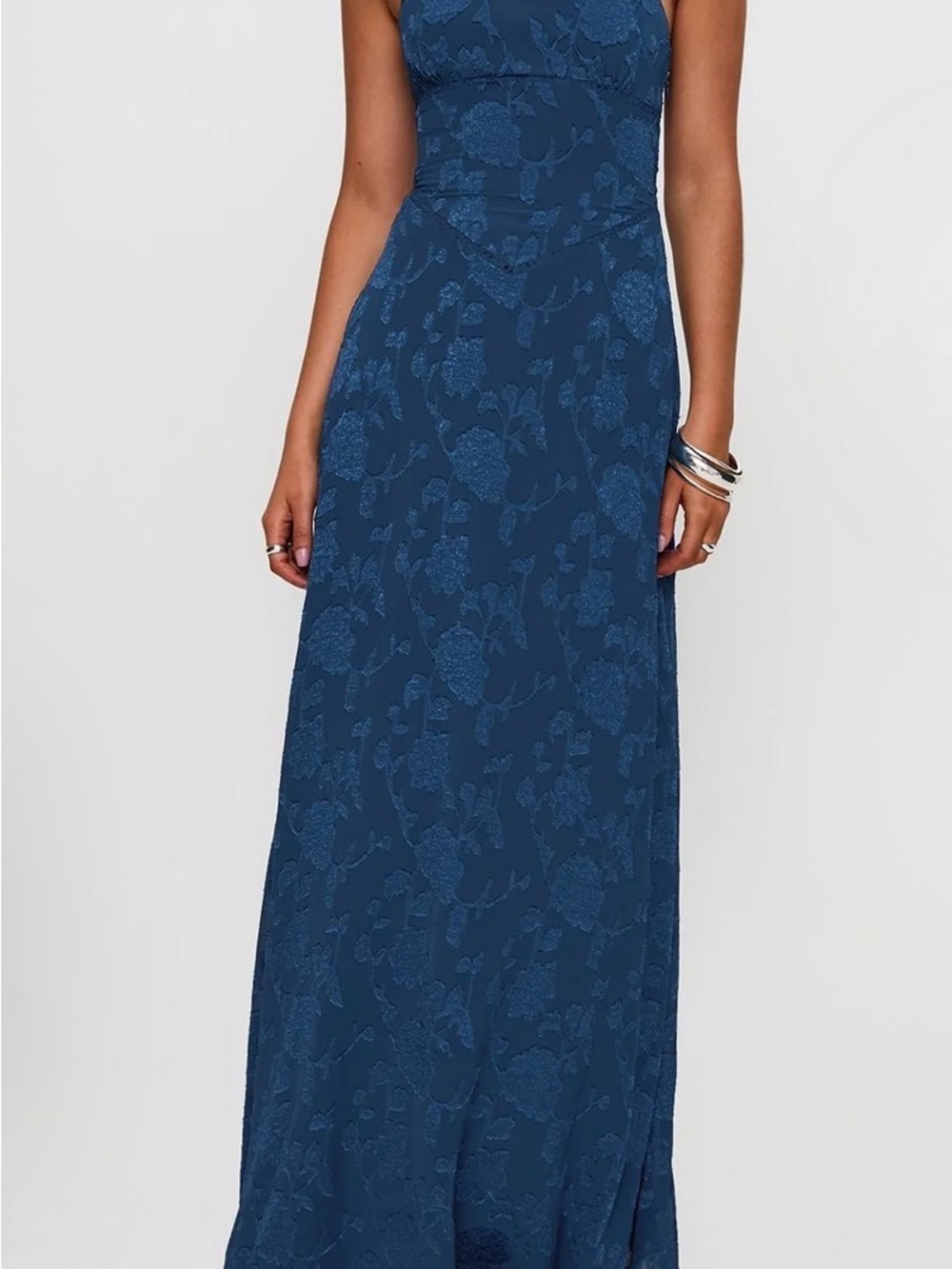 Princess Polly Navy Blue Floral Maxi Dress